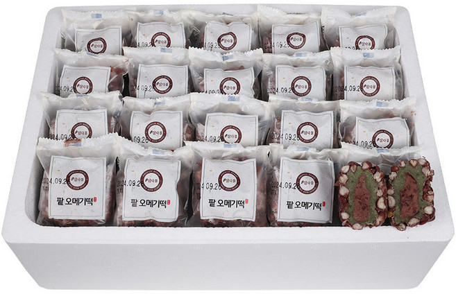 삼다몰 제주 오메기떡 선물세트 팥 견과류 한라봉, 오메기떡 팥 50개입, 1개, 3.5kg