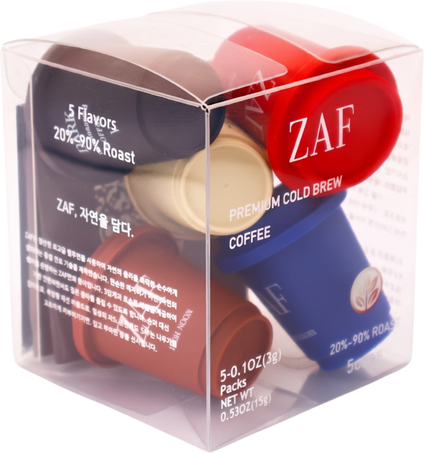 [여름할인] ZAF 자프 홈카페 콜드브루 커피 5종류 혼합, 1세트, 5개입, 3g