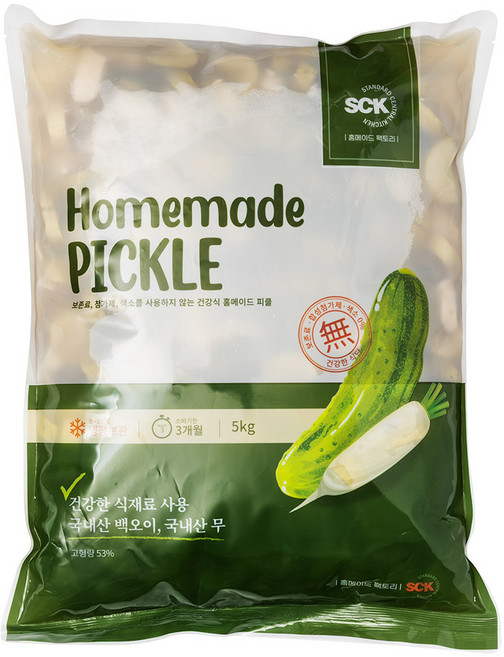 SCK파스타몰_아삭아삭 대용량 오이피클 1+1, 5kg, 2개
