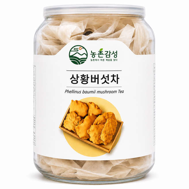 농촌감성 상황버섯차 국산 건강차 티백차, 1개, 20개입, 1g
