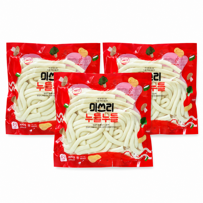 미쓰리 누들떡, 3개, 300g