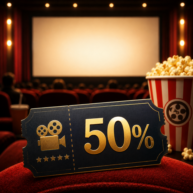 2위 - (전국) CGV / 메가박스 / 롯데시네마 / 50%할인 1년12회 VIP카드, 1, 1개