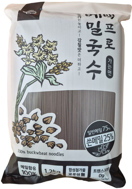 새마원 100% 메밀국수 쓴메밀포함 순 메밀면 모밀국수, 1개, 1.2kg
