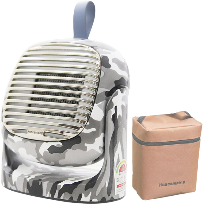 툴콘 모아캠핑 PTC 미니 팬히터 MF-3050 캠핑용 온풍기, 밀리터리, TCP-3050