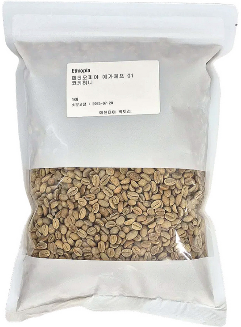 에티오피아 예가체프 코케허니 G1 커피 생두 1kg, 1개