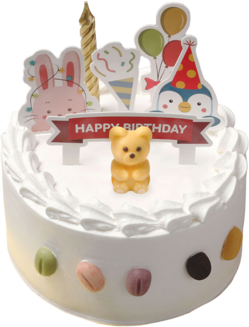 메이드케이크 생일 케이크 만들기 세트 미니 (출고일 지정시 배송메모에 연락처 기재 필수!!), 1세트, 생일 케이크만들기 미니초코데코, 바닐라시트, 210g