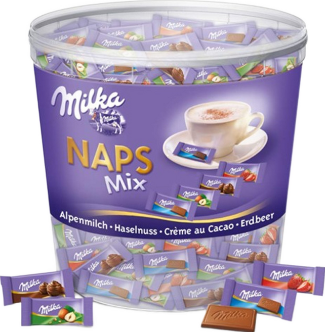 독일 밀카 냅스 믹스 미니 초코릿 207개입 대용량 1kg, 1박스