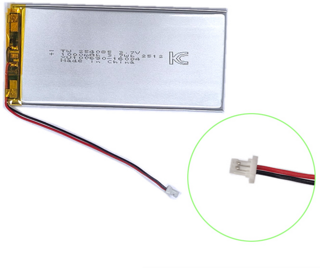 254085 리튬폴리머 배터리 3.7V 1000mAh, 1개, 1개입