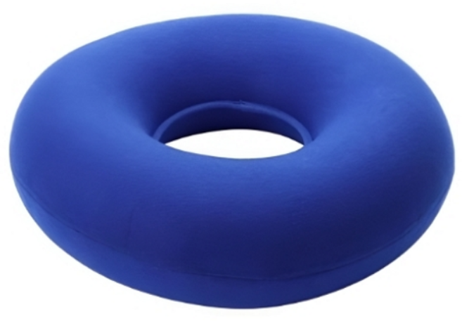 임산부 회음부 방석 산모 도넛 치질 보호 원형 에어 쿠션 수술 환자 출산 사무실 엉덩이 꼬리뼈 바른 자세, 블루, 1개