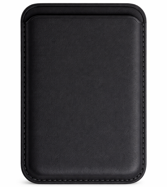 가꼬싶다 아이폰 강력 맥세이프 가죽 3장 수납 카드지갑, 1개, 블랙