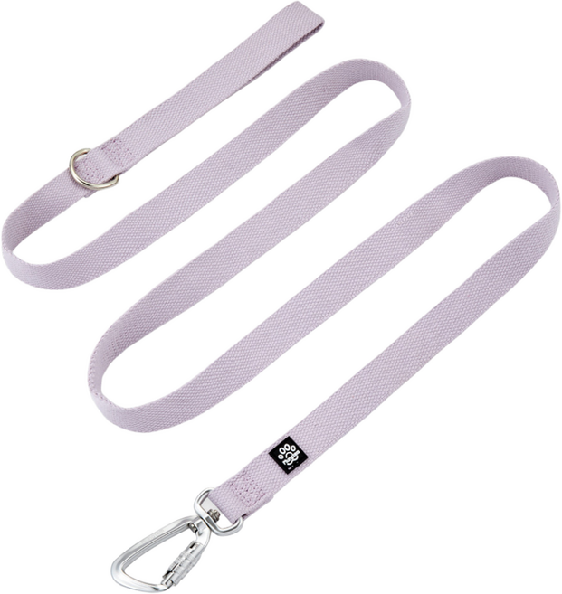멍템 강아지 카라비너 리드줄, 파스텔퍼플, 1개