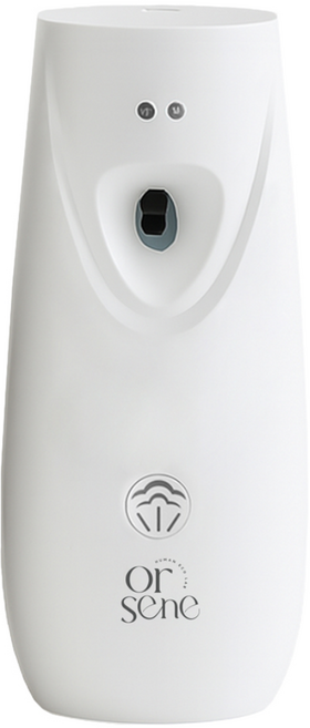 모던 방향제 자동분사기 화장실 디스펜서 본품, 화이트, 1개, 228g