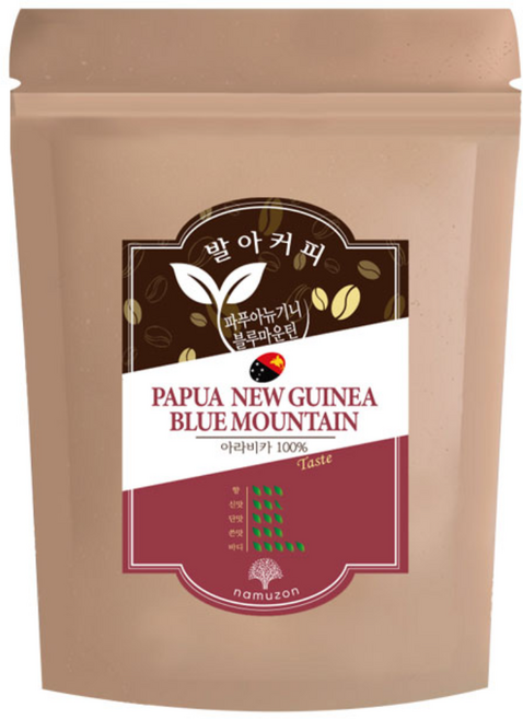 [발아 원두] 파푸아 뉴기니 블루마운틴_홀빈, 파푸아 뉴기니 블루마운틴, 1개, 500g, 홀빈(분쇄안함)