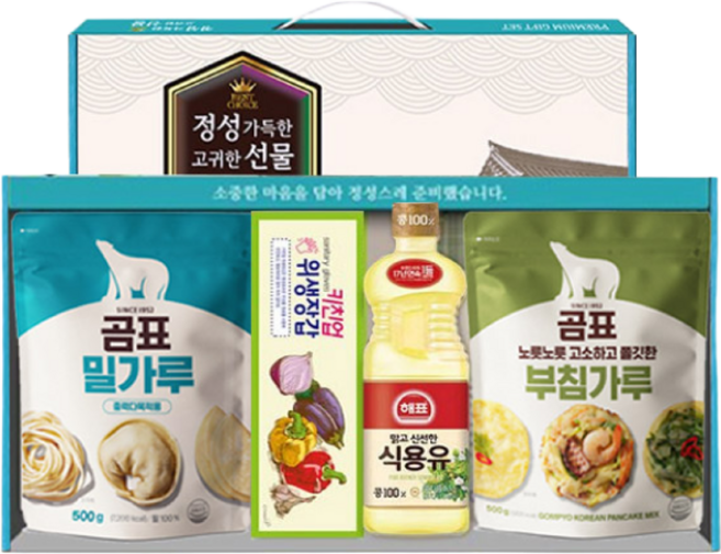 해표식용유 곰표 밀가루 선물세트 명절선물 답례품 판촉물, 2개