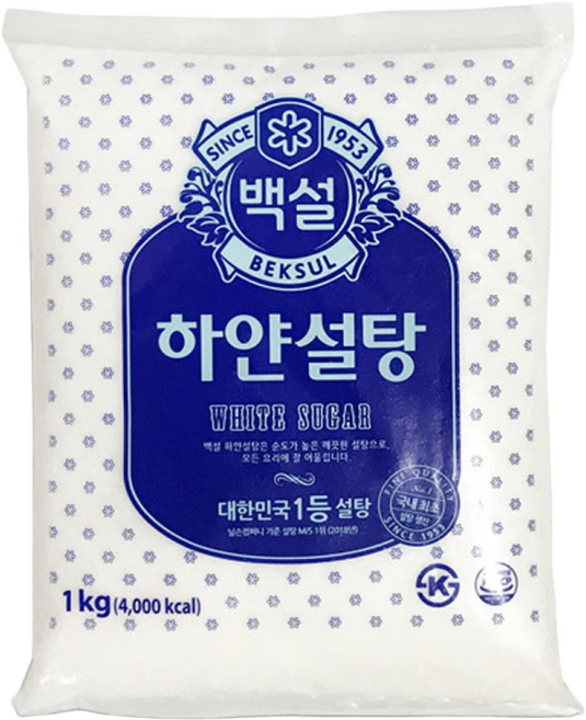 백설 하얀설탕, 11개, 1kg