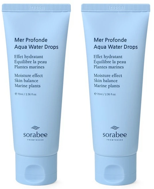 소라비 해양심층수 콜라겐 눈가주름 목주름 워터드롭스 크림 70ml X 2개 - 쿠팡