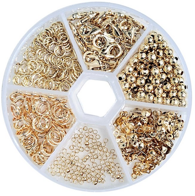 루앤블리 부자재 풀키트 7종 부자재 세트, 1개, 라이트 골드