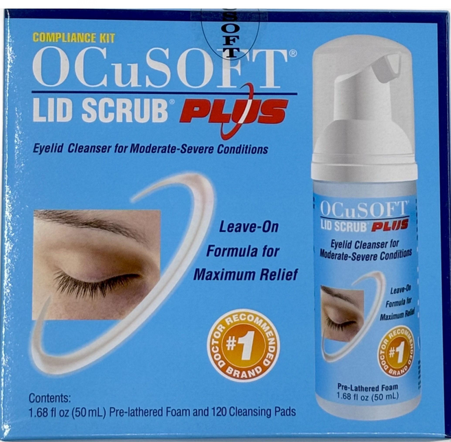 오큐소프트 리드 스크럽 플러스 세정제 50ml + 패드 120p, 1개