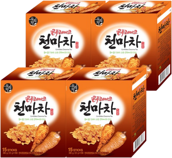 송원 콘푸레이크 천마차, 20g, 15개입, 4개