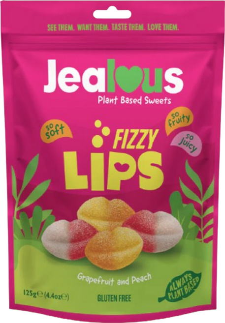 젤러스스윗 피지립스 영국 100% 식물성 원료 젤라틴프리 비건 젤리(자몽&복숭아맛), 1개, 125g