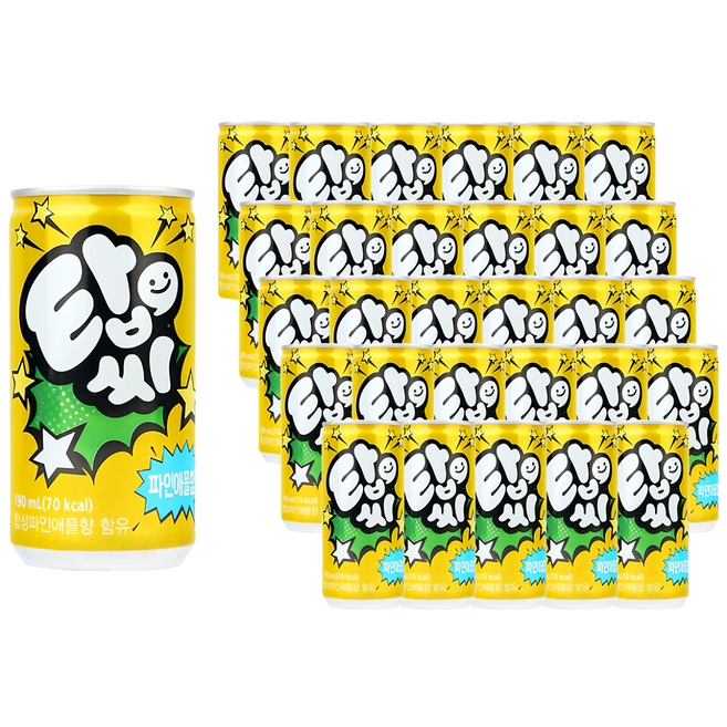 탑씨 파인애플향 탄산음료, 190ml, 30개