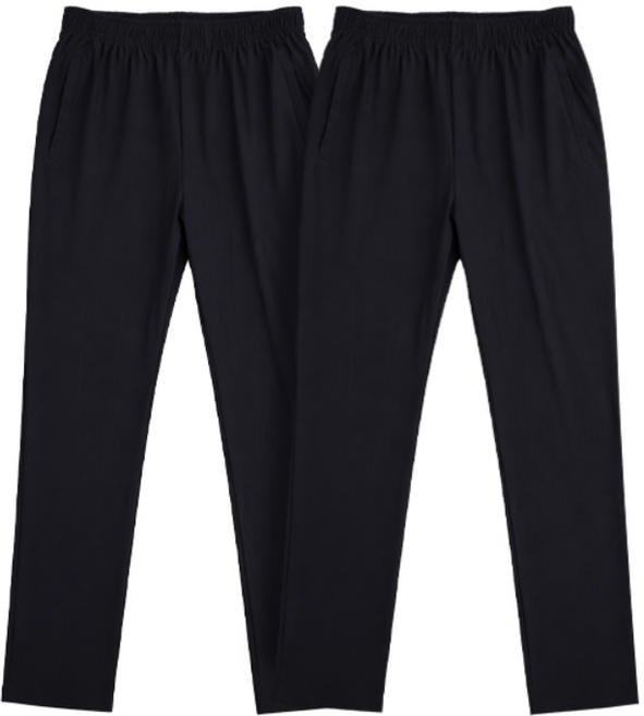 1+1 남성 냉감 트레이닝 바지 스판 밴딩 여름 아이스 팬츠 데일리 운동복