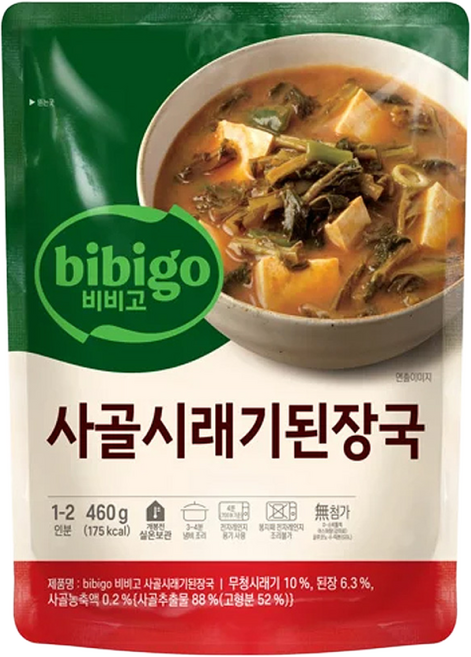 CJ 누구나조아 비비고 시래기된장국 500g, 1개