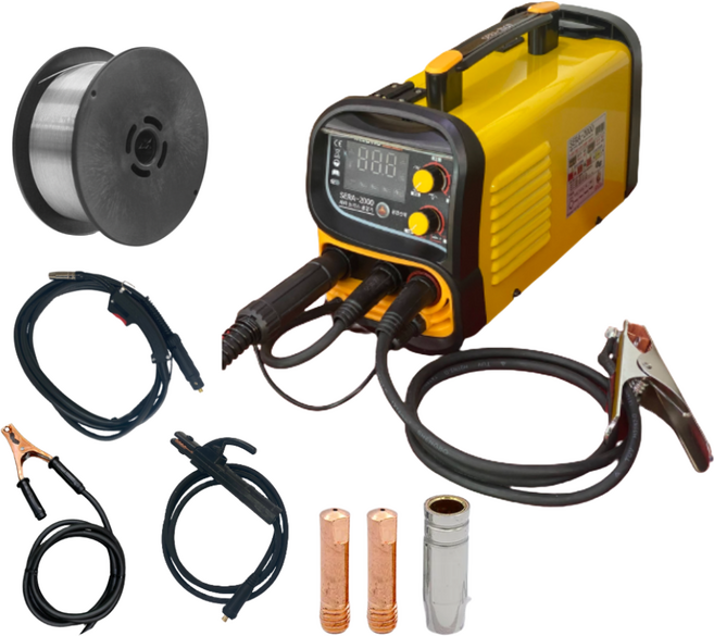 세라 논가스 용접기 노가스 용접기 sera2000 new 초소형 휴대용 가정용 전기용접겸용, sera2000 논가스용접기 기본세트, 1개