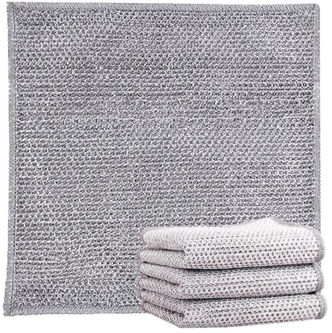 슈스샵 2중 2겹 은사 노스크래치 수세미, 2개, 10개입