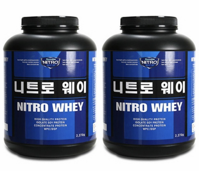 [게이트웨이] 2통이벤트 공지참고 니트로웨이/단백질헬스보충제, 2kg, 2개, 니트로 3웨이(근육)