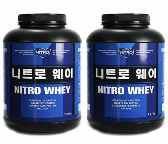 [게이트웨이] 2통이벤트 공지참고 니트로웨이/단백질헬스보충제, 니트로 고웨이(근육), 2개, 2kg - 쿠팡