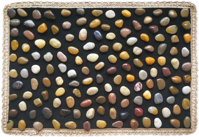 로인코 자갈 발 지압판 지압기 매트 40*60cm, 1개, 혼합색상
