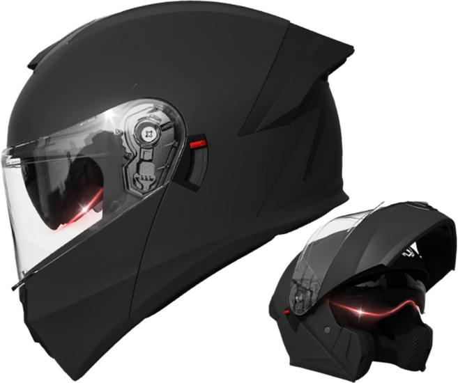 SULCATA 모듈러 풀페이스 헬멧 오토바이 어드벤처 시스템, 무광블랙