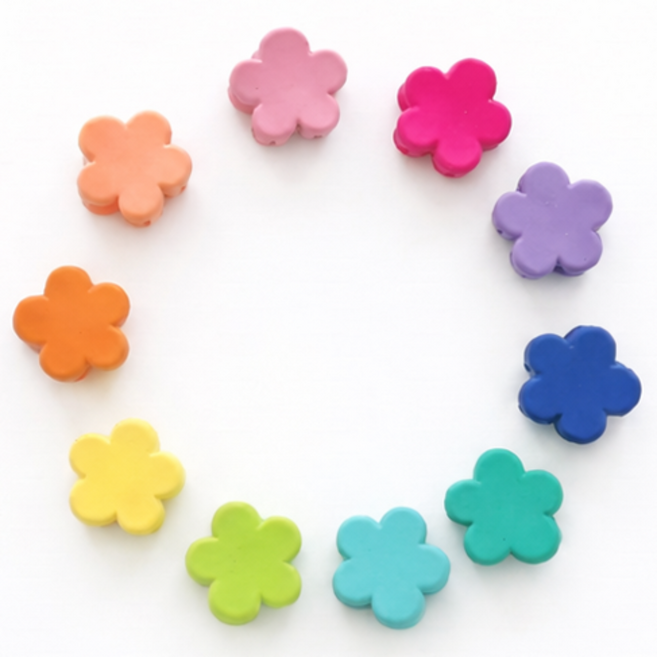 렛츠독 강아지 알록이 헤어핀 미간핀 앞머리 집게핀 세트, 1개, 알록이 미니꽃 10P