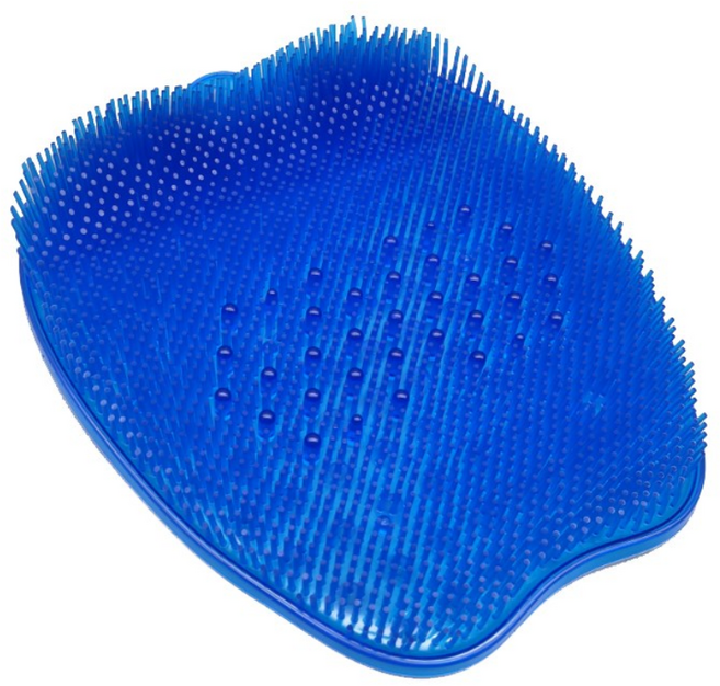 실리콘 지압 실리콘 풋브러쉬 블루, 1개입, 370g, 1개