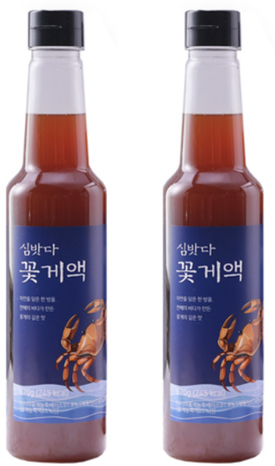 심밧다 꽃게액 만능 감칠맛소스, 2개, 670ml