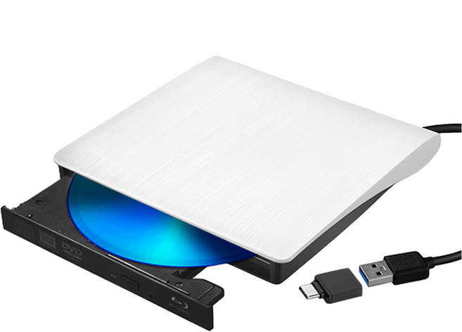 모가비 USB3.0 블루레이 플레이어 외장형 ODD 울트라슬림블루레이 외장형블루레이 USB블루레이 C타입외장형블루레이 C타입블루레이 MOG-134, 화이트