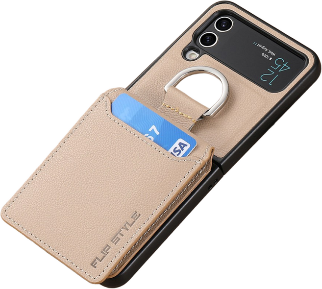 루톰 갤럭시 Z 플립 카드 지갑 가죽 케이스 ZF02