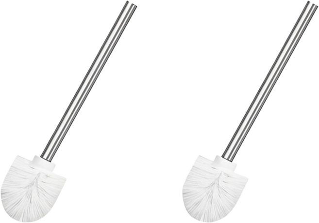 JVIM 리필변기솔 아파트 교체용솔 스텐 1+1, 2개, 화이트