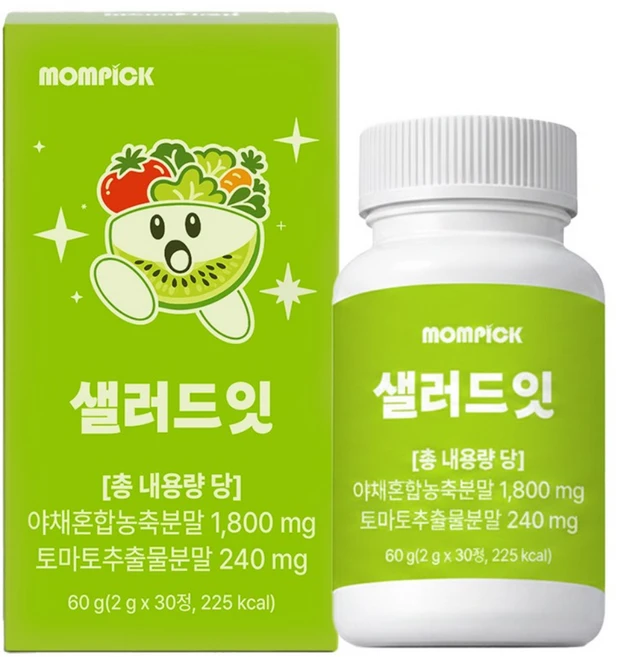 샐러드 잇 츄어블 캔디 식이섬유 정 정품, 1개, 30회분 - 쿠팡