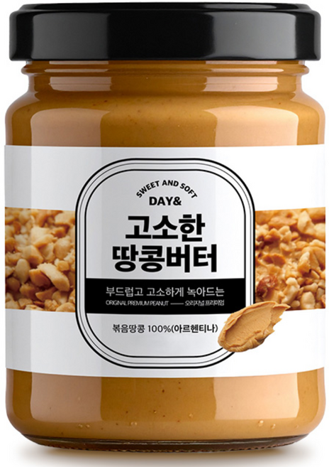 데이앤 땅콩버터 100%, 210g, 1개