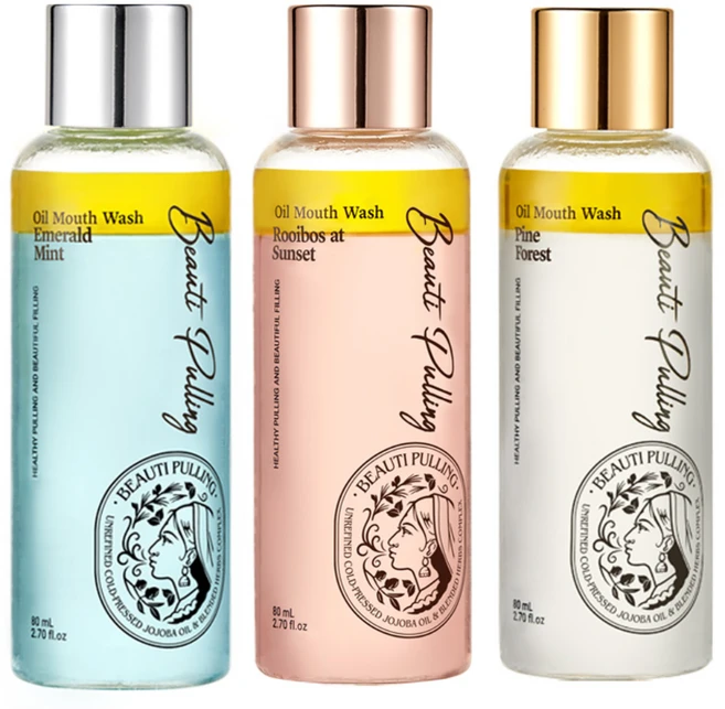 동국제약 덴트릭스 뷰티풀링 오일가글 80ml 3종 (파인포레스트+에메랄드민트+루이보스엣선셋) 충치예방 구취제거 오일풀링 디톡스가글 잇몸질환예방 구강케어, 1세트 - 쿠팡