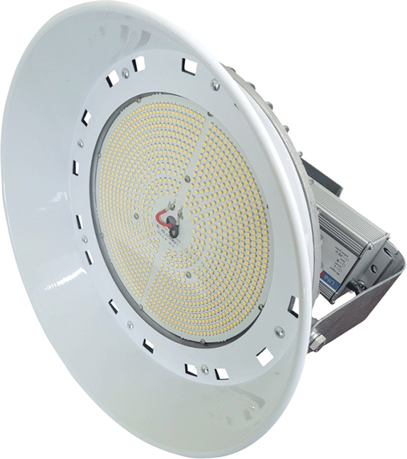 엠스페이스 LED 고효율 DC 공장등 300W IP68 투광등 국산 산업등 고천장 F타입, 5700K주광색 체인형 F타입