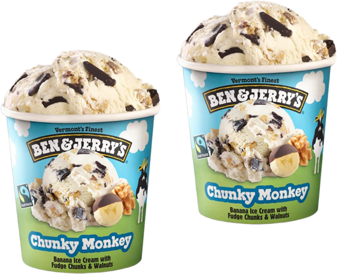 벤앤제리스 청키몽키 아이스크림 파인트 473ml, 2개