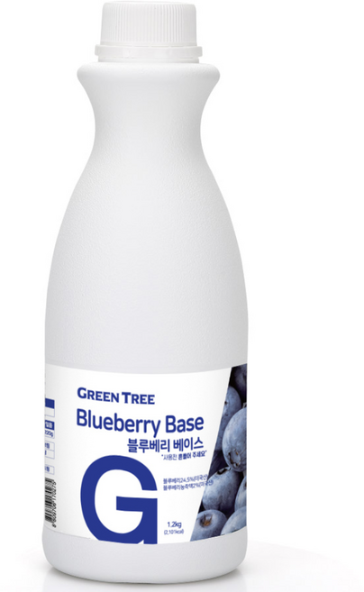 GreenTree 블루베리 에이드 베이스, 1.2kg, 1개