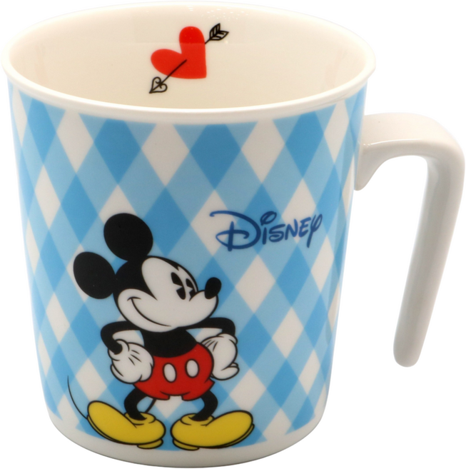 디즈니 캐릭터 컬러머그 ( 핑크 블루 중 택1 ), 1개