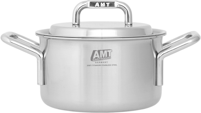 AMT 316Ti 통5중 샤프 양수 냄비, 1개, 실버, 24cm