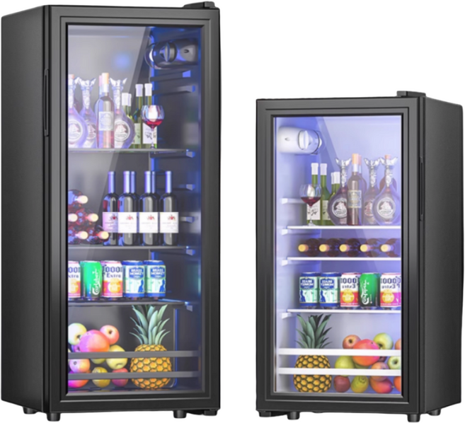 이지쿨링 미니 쇼케이스 냉장고 업소용 술냉장고 소주 맥주 가정용 술장고 음료수, 58L소형(백색등)