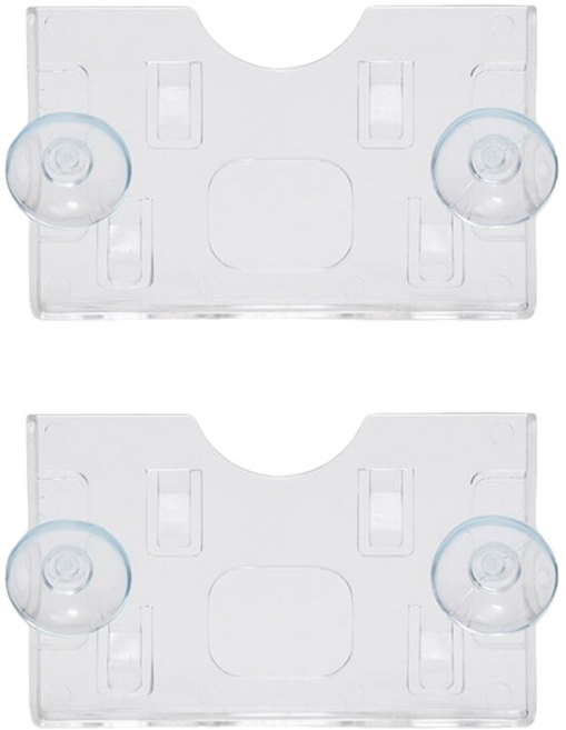 쿤스트마렌 투명 주차 카드 케이스 홀더, 2개, 가로형-흡착판타입