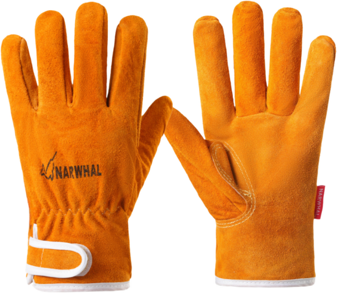 나르웨일 가시장갑 가시나무 찔림방지 용접 작업 장갑, 1세트, 황색 - 프리미엄